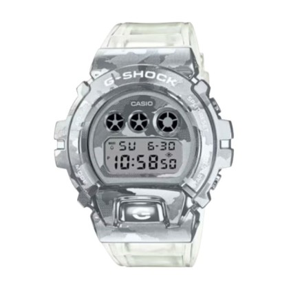 CASIO G-SHOCK GM-6900SCM-1 TRANSPARENT STRAP DIGITAL MEN WATCH